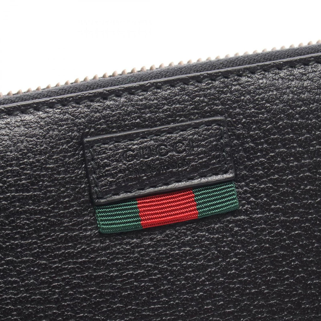 Gucci Round Wallet Sherry Line Black Leather — view 4