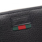 Gucci Round Wallet Sherry Line Black Leather — view 4