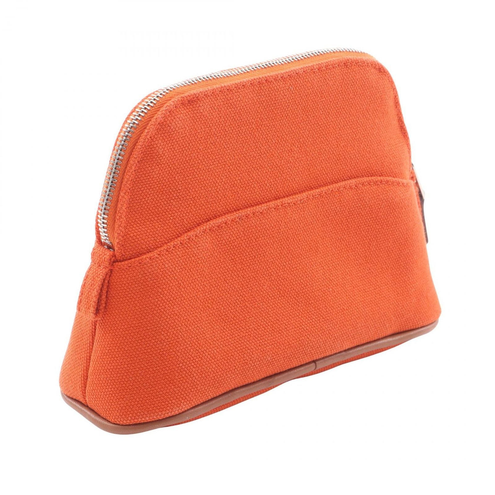 Hermes Pouch Bolide 15 Mini Orange 02 Canvas Leather — view 2
