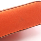 Hermes Pouch Bolide 15 Mini Orange 02 Canvas Leather — view 5