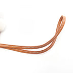 Hermes Charm Buddy Gold White Shearling Keychain — view 5
