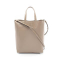 Celine Tote Vertical Small Cover 2-Way Gray Leather