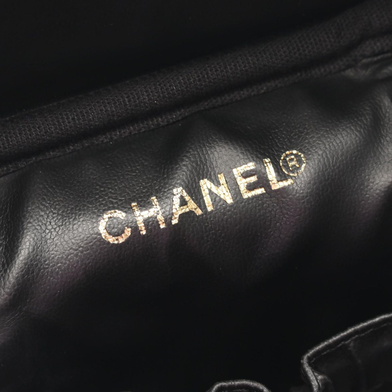 Chanel Handbag CC Logo Black Caviar Leather — view 4
