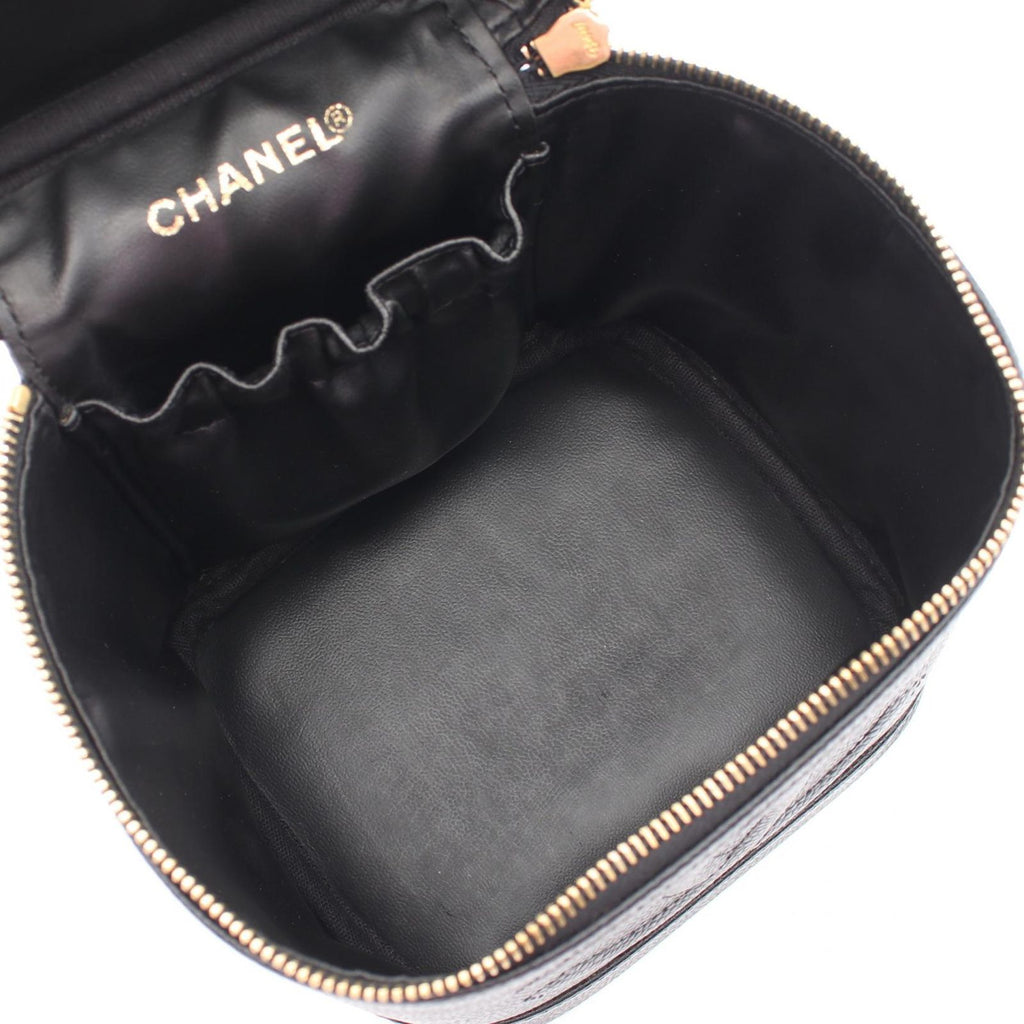 Chanel Handbag CC Logo Black Caviar Leather — view 3