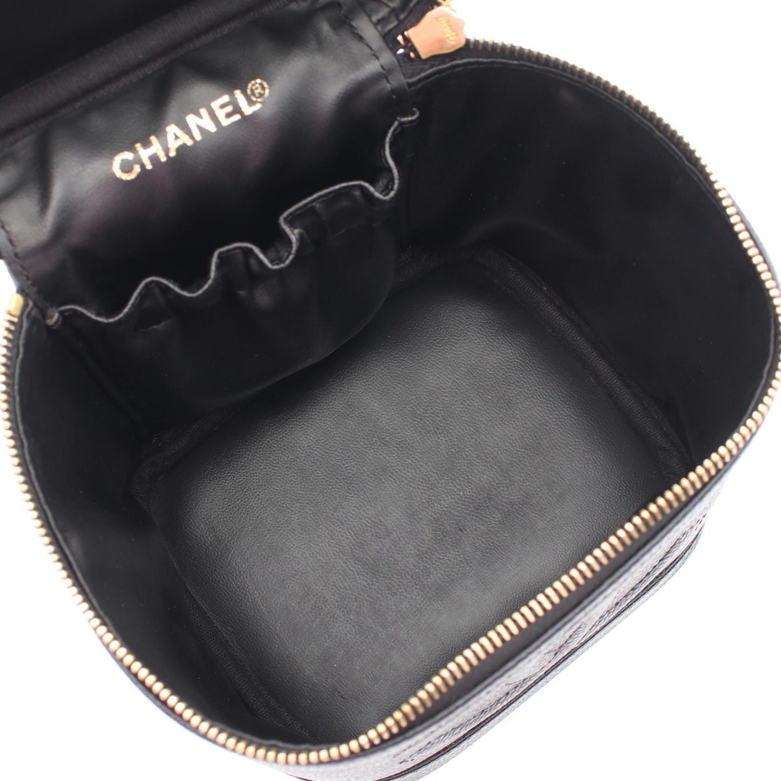 Chanel Handbag CC Logo Black Caviar Leather — view 3