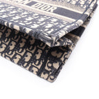 Dior Tote Book Oblique Embroidery Navy Canvas — view 5