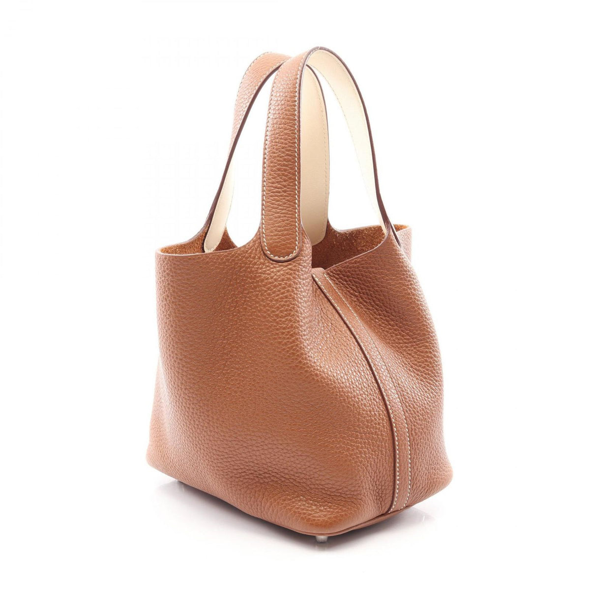 Hermes Handbag Picotin Lock PM Gold Cles Leather Calf PM Eclat — view 2