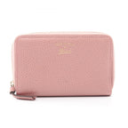 Gucci Round Wallet Swing Pink Leather