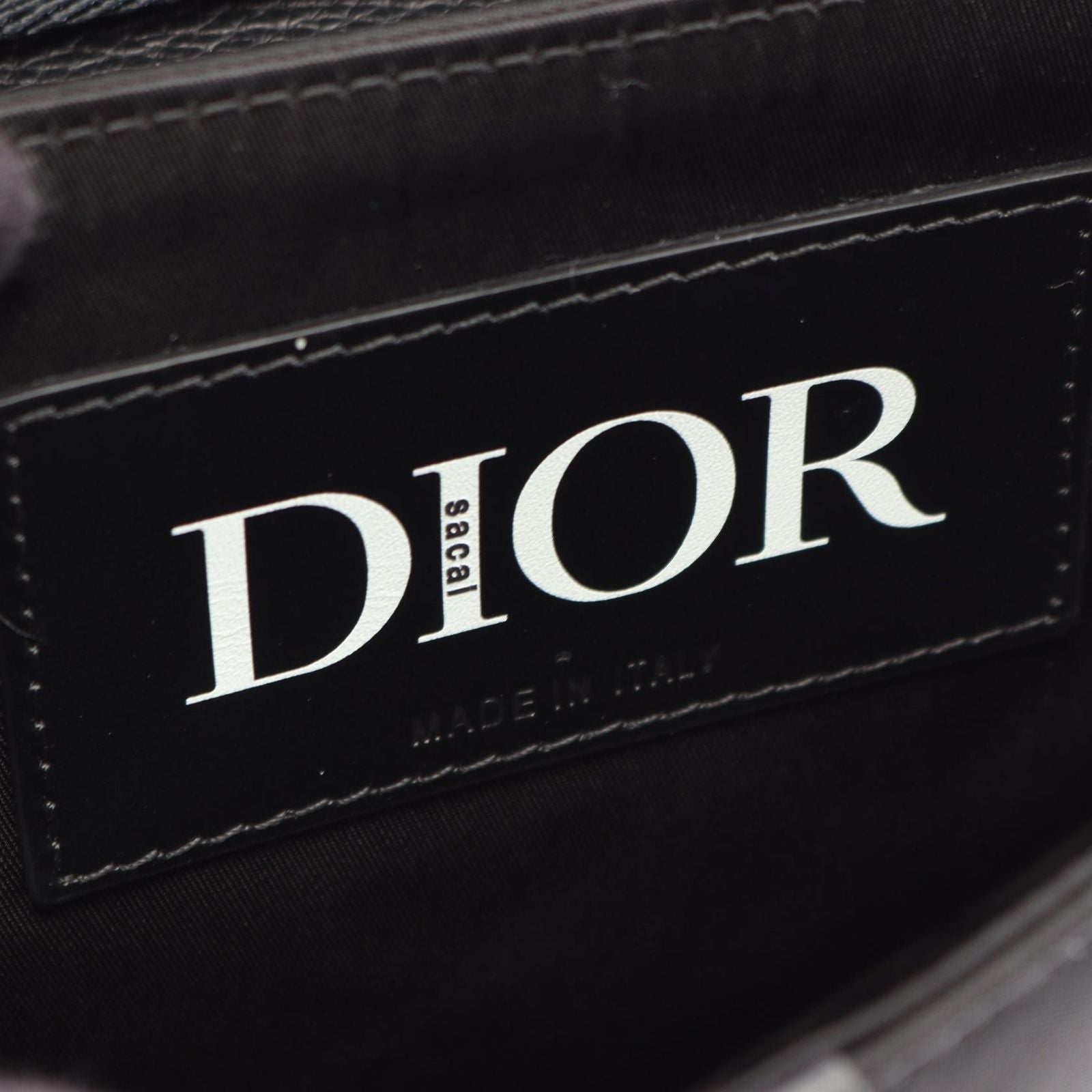 Dior Shoulder Bag Sacai Saddle Black Nylon Leather — view 4