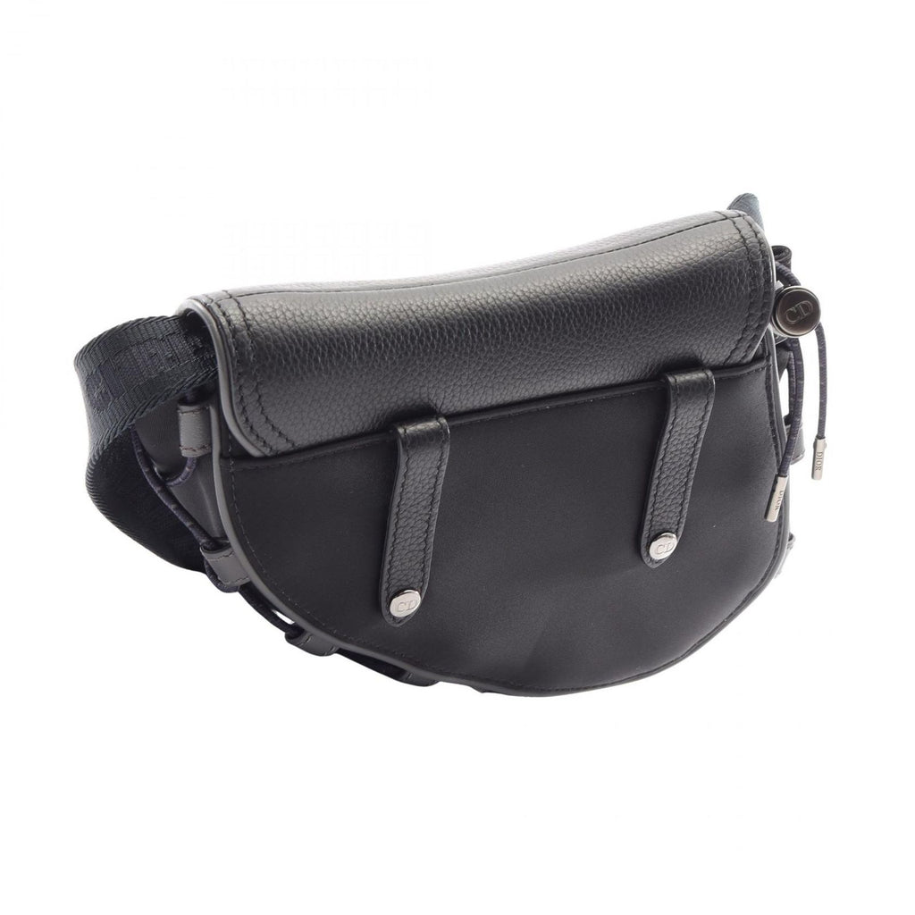 Dior Shoulder Bag Sacai Saddle Black Nylon Leather — view 2