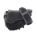 Dior Shoulder Bag Sacai Saddle Black Nylon Leather