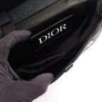 Dior Shoulder Bag Sacai Saddle Black Nylon Leather — view 3