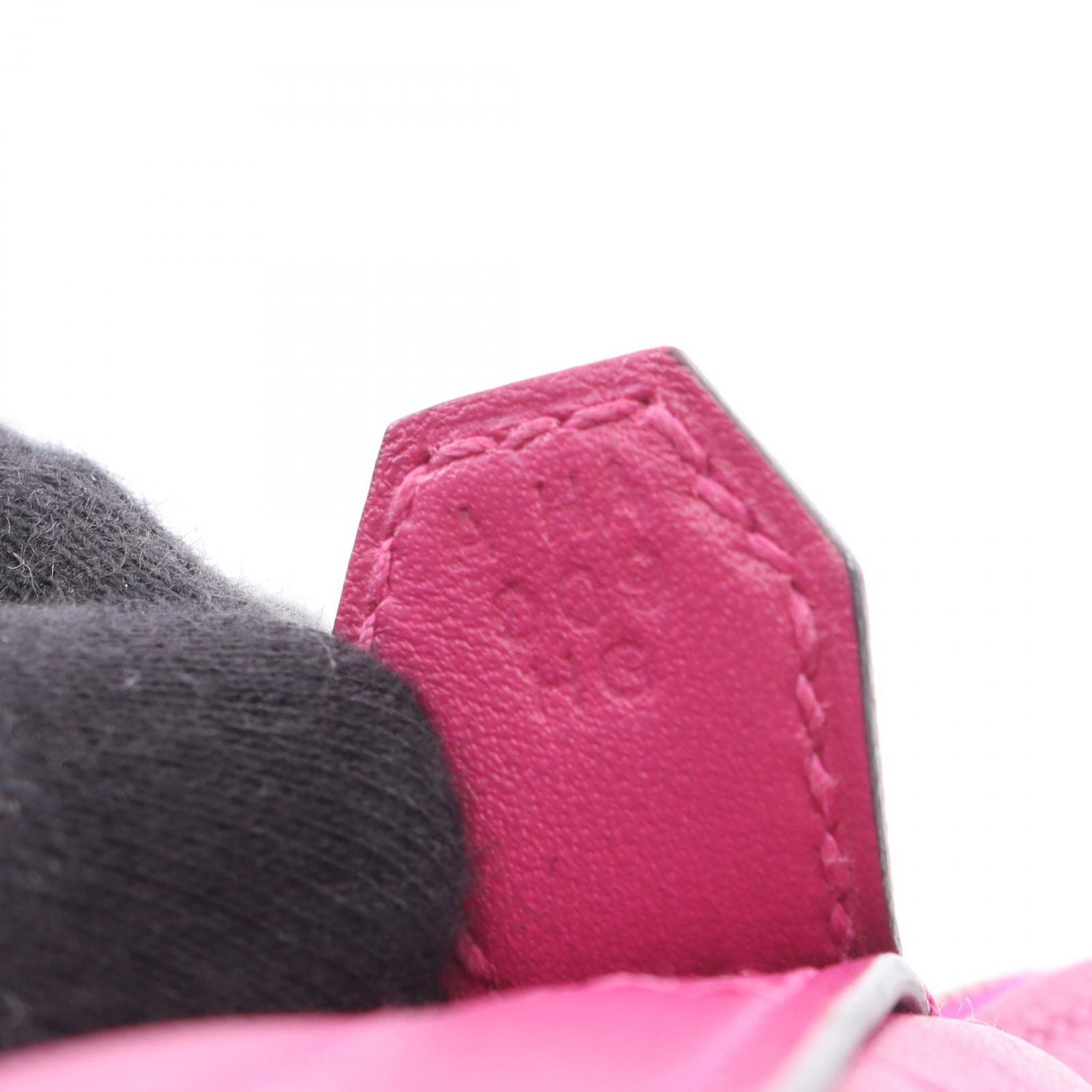 Hermes Handbag Bolide 27 2-Way Rose Purple Leather Calf — view 5