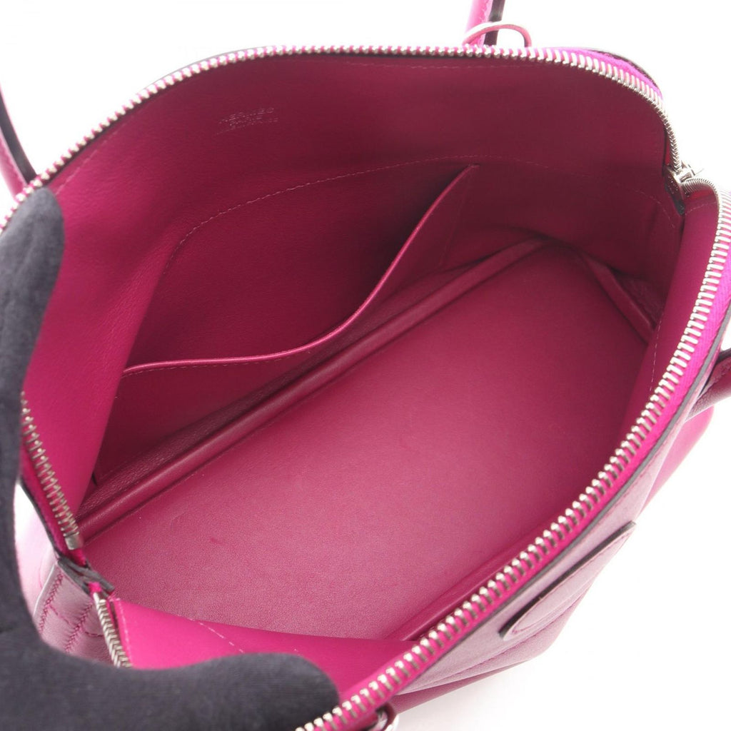 Hermes Handbag Bolide 27 2-Way Rose Purple Leather Calf — view 3