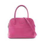 Hermes Handbag Bolide 27 2-Way Rose Purple Leather Calf