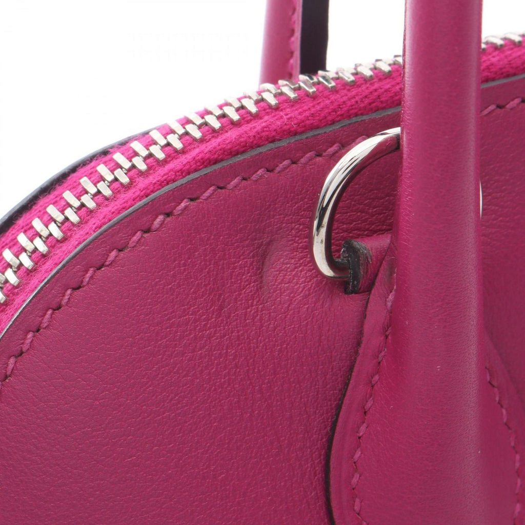 Hermes Handbag Bolide 27 2-Way Rose Purple Leather Calf — view 8