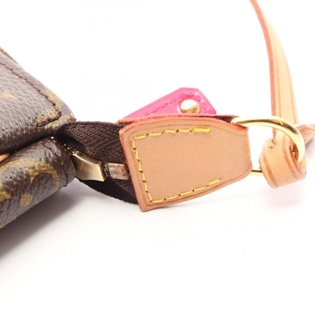 Louis Vuitton Handbag Pochette Fuchsia Canvas Leather — view 8