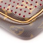Louis Vuitton Handbag Pochette Fuchsia Canvas Leather — view 6