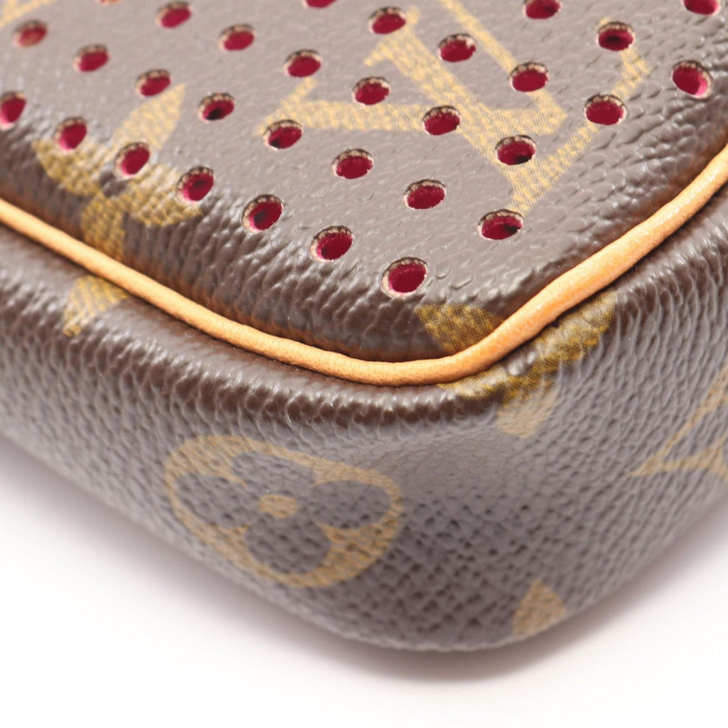 Louis Vuitton Handbag Pochette Fuchsia Canvas Leather — view 6