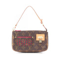 Louis Vuitton Handbag Pochette Fuchsia Canvas Leather