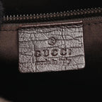 Gucci Shoulder Bag GG Plus Beige Dark Brown Canvas Leather — view 4
