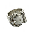 Hermes Ring Diane Belt Motif Vintage 51 925 Sterling Silver