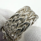 Hermes Ring Diane Belt Motif Vintage 51 925 Sterling Silver — view 5