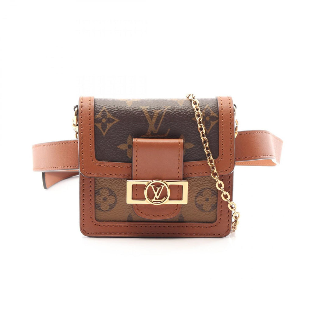 Louis Vuitton Waist Bag Dauphine BB Monogram Reverse 2-Way Canvas Leather
