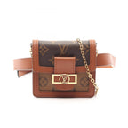 Louis Vuitton Waist Bag Dauphine BB Monogram Reverse 2-Way Canvas Leather