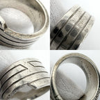 Hermes Ring Italic Vintage 56 925 Sterling Silver — view 5