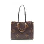 Louis Vuitton Tote On The Go Monogram Giant Reverse 2-Way Canvas Leather