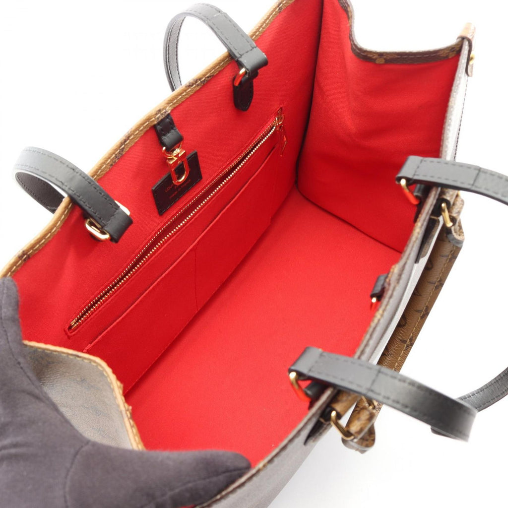 Louis Vuitton Tote On The Go Monogram Giant Reverse 2-Way Canvas Leather — view 3