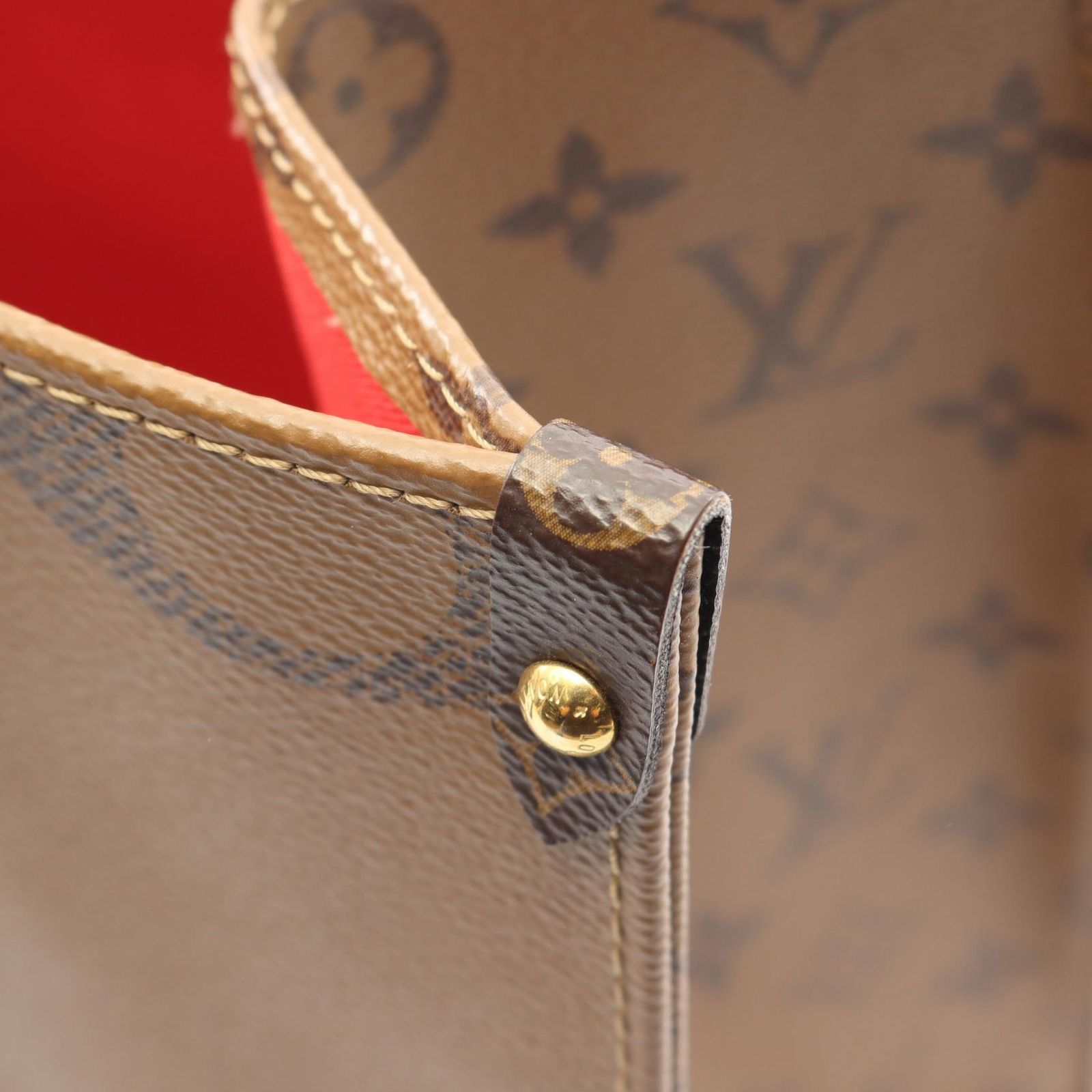 Louis Vuitton Tote On The Go Monogram Giant Reverse 2-Way Canvas Leather — view 6