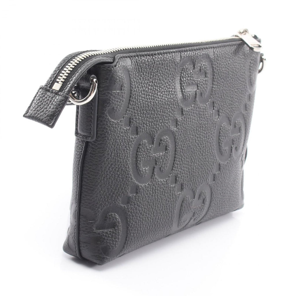 Gucci Shoulder Bag Jumbo GG Small Black Leather — view 2