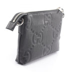 Gucci Shoulder Bag Jumbo GG Small Black Leather — view 2