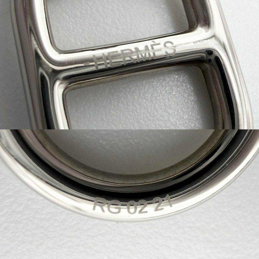 Hermes Necklace Star O'maillon Chaine D'ancre Pendant Leather Silver Black — view 4