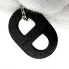 Hermes Necklace Star O'maillon Chaine D'ancre Pendant Leather Silver Black — view 5