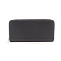 Louis Vuitton Round Wallet Zippy Horizontal Taiga Noir Leather