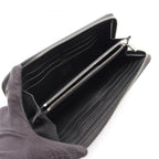 Louis Vuitton Round Wallet Zippy Horizontal Taiga Noir Leather — view 3