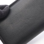Dior Round Wallet CD Icon Long Zip Black Leather — view 9