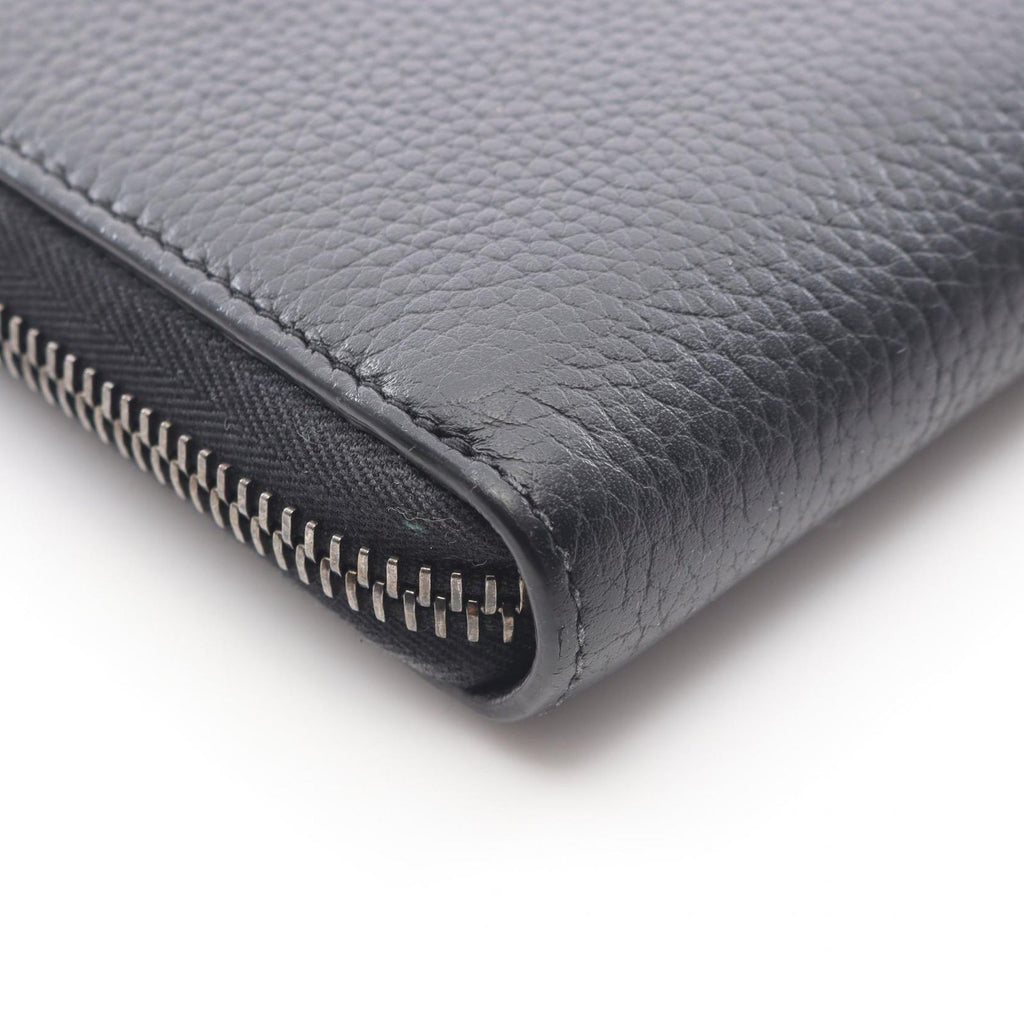 Dior Round Wallet CD Icon Long Zip Black Leather — view 7