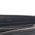 Dior Round Wallet CD Icon Long Zip Black Leather — view 5
