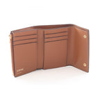 Loewe Trifold Wallet Vertical Small Brown Leather Anagram Repeat — view 3