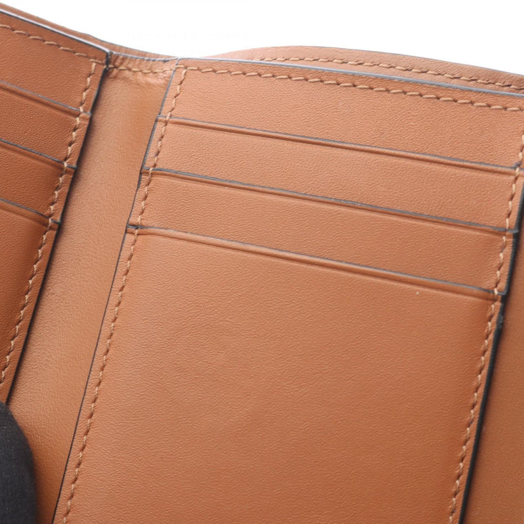 Loewe Trifold Wallet Vertical Small Brown Leather Anagram Repeat — view 8