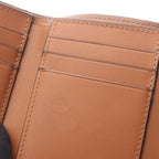 Loewe Trifold Wallet Vertical Small Brown Leather Anagram Repeat — view 8