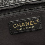 Chanel Tote Quilted Black Caviar Leather — view 4