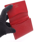 Louis Vuitton Card Case Business Holder Epi Rouge Castien Red Leather — view 6