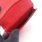 Louis Vuitton Card Case Business Holder Epi Rouge Castien Red Leather — view 3