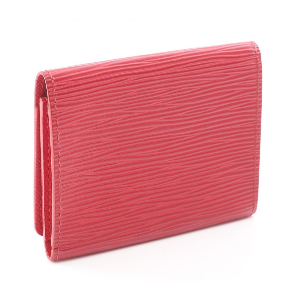 Louis Vuitton Card Case Business Holder Epi Rouge Castien Red Leather — view 2