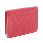 Louis Vuitton Card Case Business Holder Epi Rouge Castien Red Leather — view 2